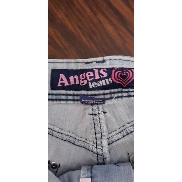 NEW WITH TAGS VINTAGE ANGELS SO SWEET FADED DENIM SHORTS - Picture 6 of 7